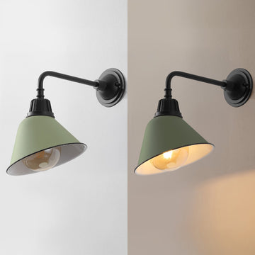 Croydon 9.63" Farmhouse Industrial Indoor/Outdoor Iron LED Gooseneck Arm Outdoor Sconce